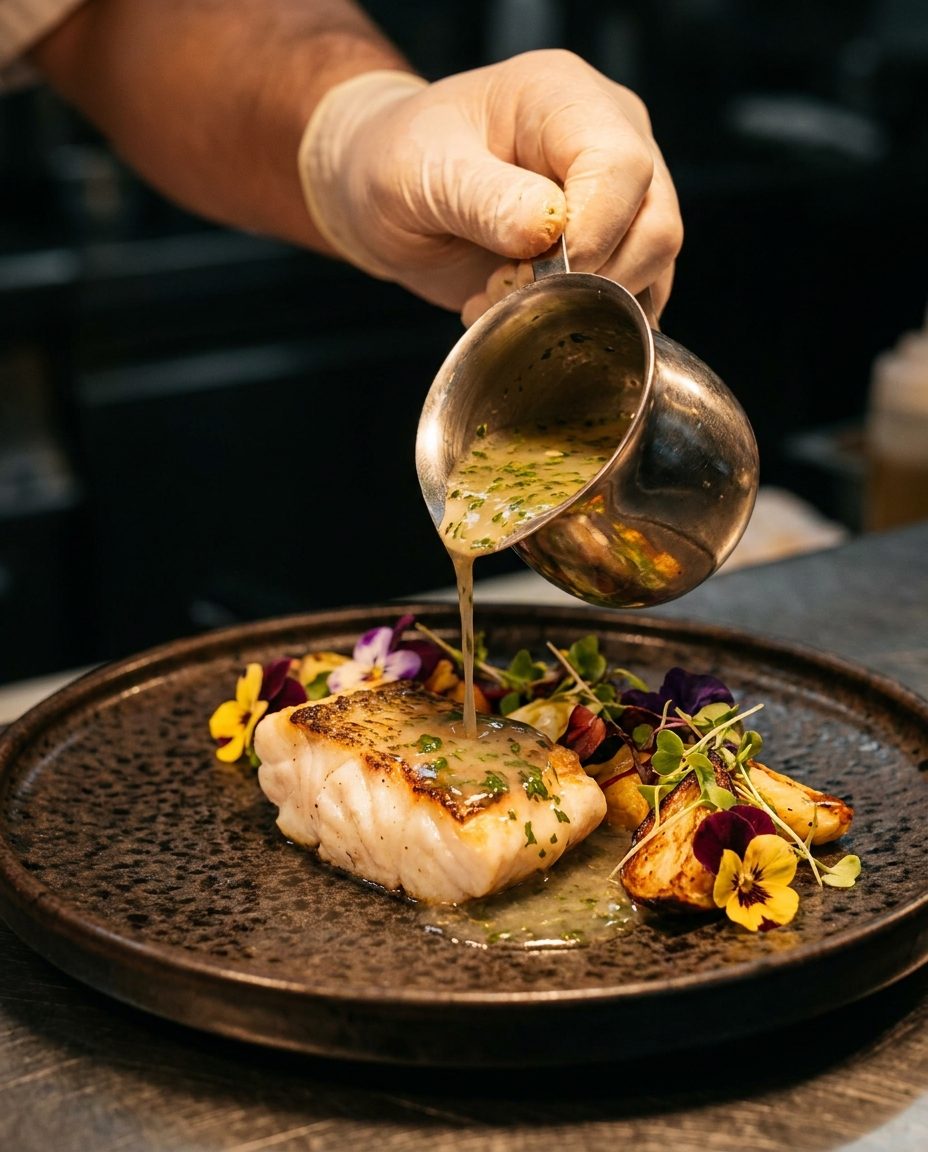 Prato de peixe empratado