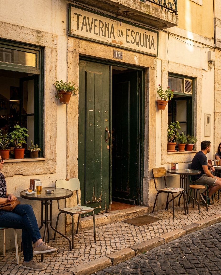 Fachada da taverna